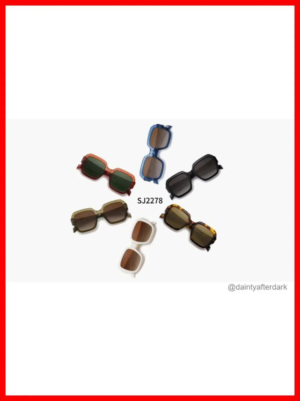 Trendy Square Polarized Sunglasses for Women UV400 Protection